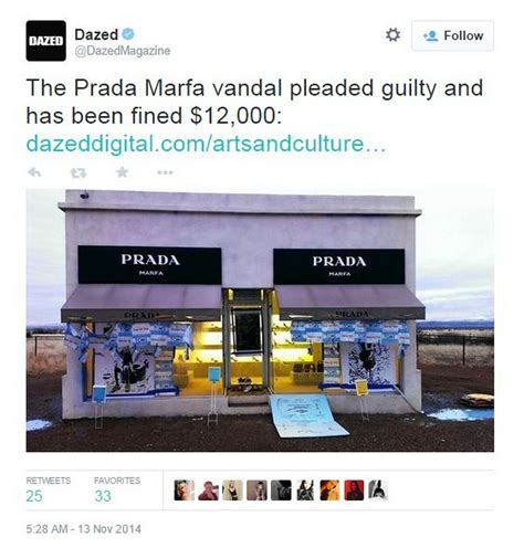 The Vandal Who Turned Prada Marfa into TOMS Pleads Guilty